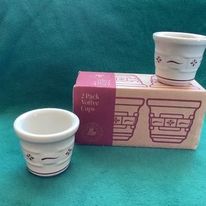 Longaberger Set Votive Candle Cups